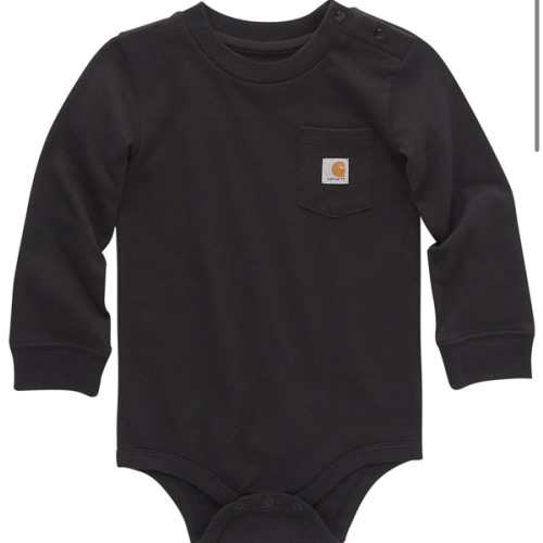 Carhartt Infant Boys' Logo Pocket Long Sleeve Onesie | Boot Barn