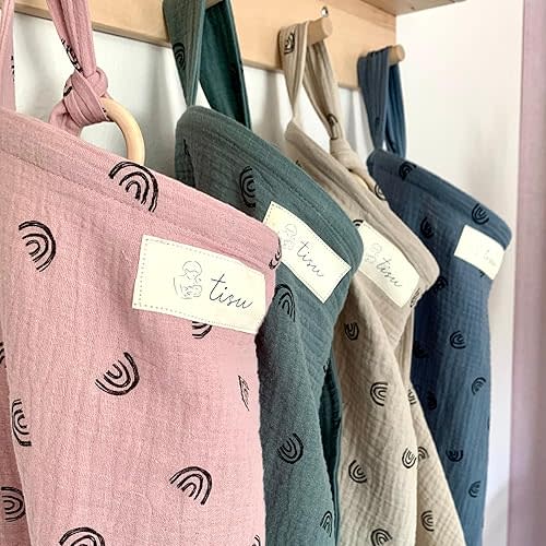 Nursing Cover for Baby Breastfeeding & Pumping | Multi Use Car Seat Stroller Cover | Breathable Soft Muslin Cotton | Breast Feeding Apron & Shaw by TISU (Beige Rainbow)