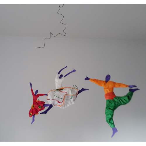 Bal Enchanté Decorative Mobile, hanging decoration, Silk Paper.
