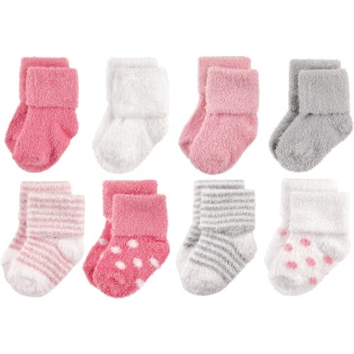 Hudson Baby Baby 8-pack Cotton Rich Newborn and Terry Socks