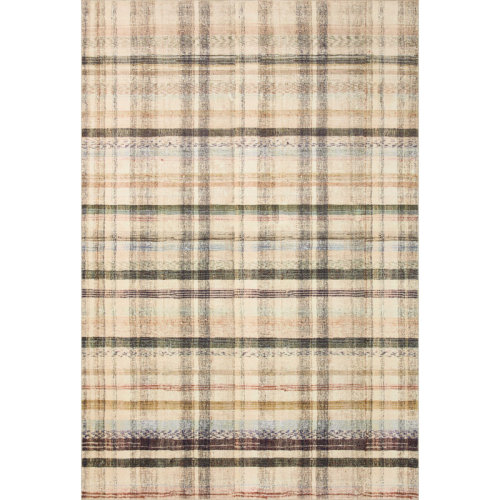 Chris Loves Julia x Loloi Humphrey Collection HUM-02 Ivory/Green/Gray/Black, Contemporary Area Rug & Reviews | Birch Lane