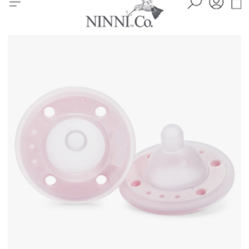 Ninni Pacifier Petal Pink 2 Pack