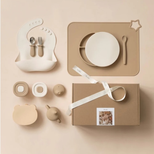 First Bites Gift Set (Croissant/Ivory)