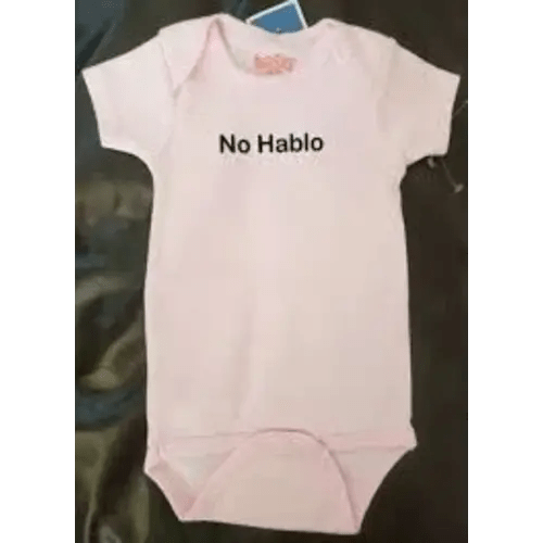 sara ketyno hablo baby onsie