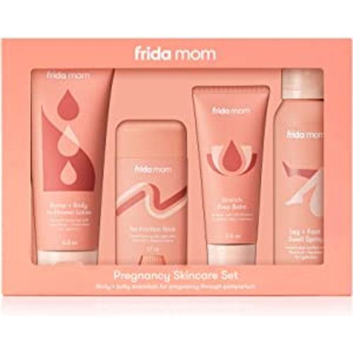 Frida Mom Pregnancy Skincare Body Relief Set for Stretch Marks, Dry Skin, Swelling & Chafing - 4 count