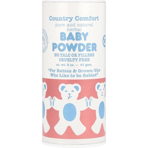Country Comfort Pure & Natural Herbal Baby Powder, No Talc, 3 Oz