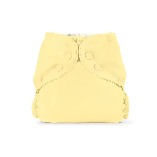 Esembly Cloth Diaper Cover - Reusable Swim Diaper, Waterproof, Breathable - Adjustable Outer Layer Over Absorbent Inner for Blowout Protection - Buttercup, Size 2 (18-35lbs)