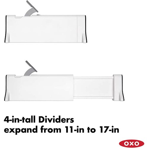 OXO Good Grips Expandable Dresser Drawer Divider - 2 Pack