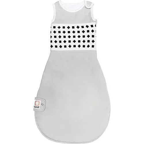 Nanit Breathing Wear Sleeping Bag, Size Small, 3-6 Months, Pebble Grey