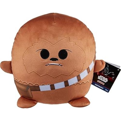 Mattel Star Wars Cuutopia Plush Figure, 10-inch Chewbacca Soft Rounded Pillow Doll, Collectible Toy Inspired by the Wookiee Character