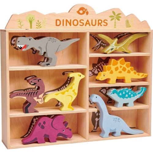 Tender Leaf Toys Wooden Dinosaur Playset, Multi