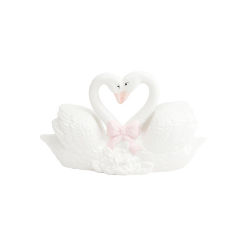 13.5x8 Ceramic Swan Couple | Home | T.J.Maxx