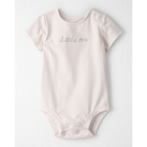 Baby Organic Cotton 'Little One' Embroidered Bodysuit  - Little Planet | Carter's
