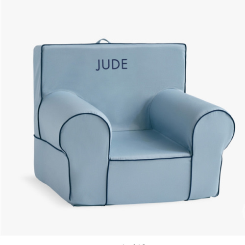 Anywhere Chair®, Arona Twill with Navy Piping