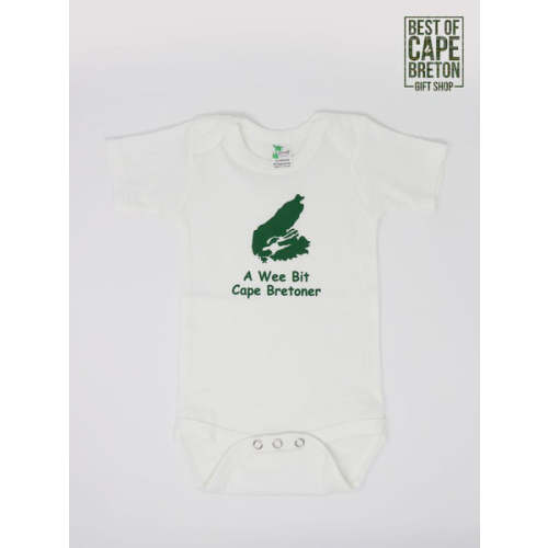 Onesie ("Wee Bit Cape Bretoner") – Best of Cape Breton Gift Shop/Breton Ability Centre- HST#832333538