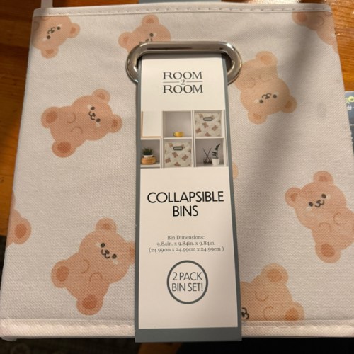 Room 2 Room Collapsible Storage Bin Set - Black (10.5 in) Delivery or Pickup Near Me - Instacart