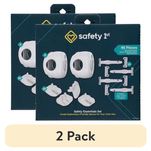 (2 pack) Safety 1st Safety Essentials Kit (46 pcs), White, Toddler