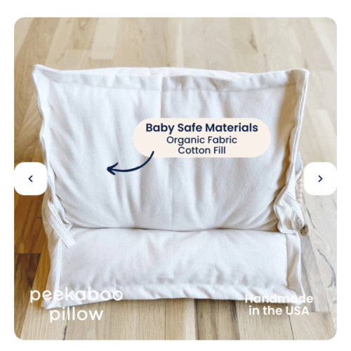 Peekaboo Pillow™ Official Site - Organic Infant Lap Pillow