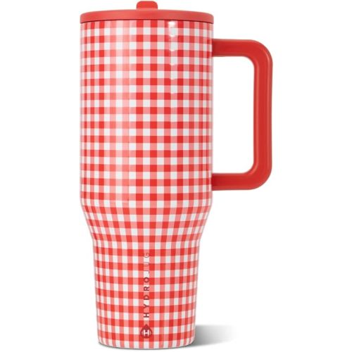 HydroJug Traveler 32oz, Insulated Tumbler with Handle & Straw, Summer Picnic