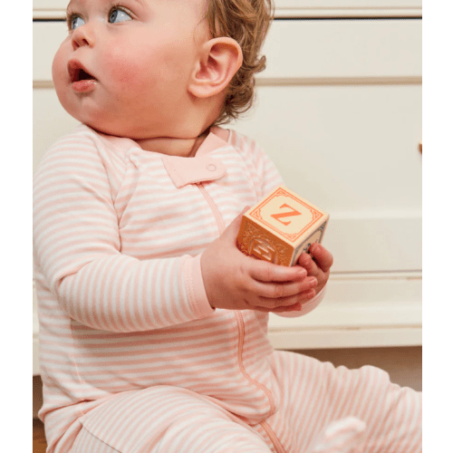 LAKE | English Rose Stripe Baby Sleeper