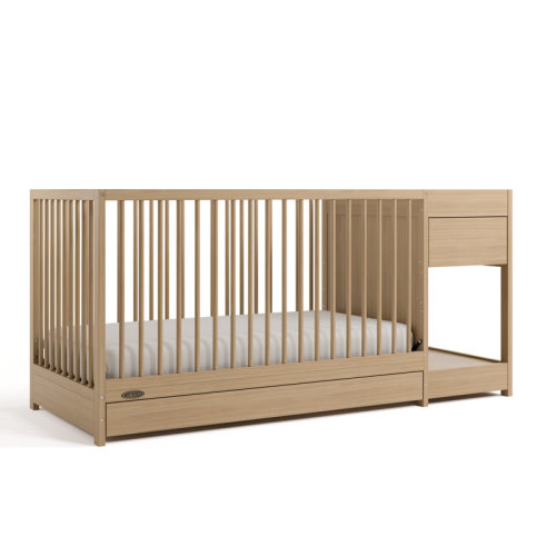 Graco Teddi 5-In-1 Convertible Crib And Changer - Driftwood