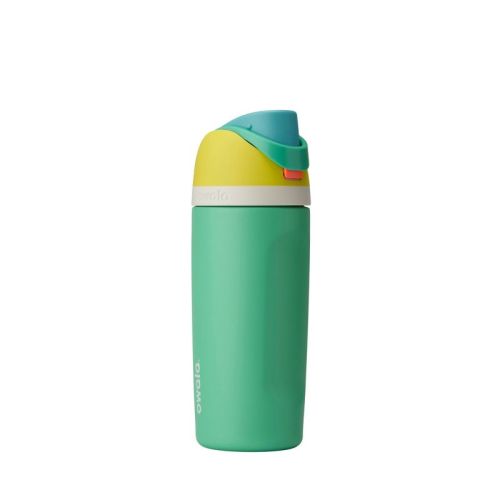 Owala 16oz Kids' FreeSip Stainless Steel Water Bottle - Green Machine: Insulated, Leakproof