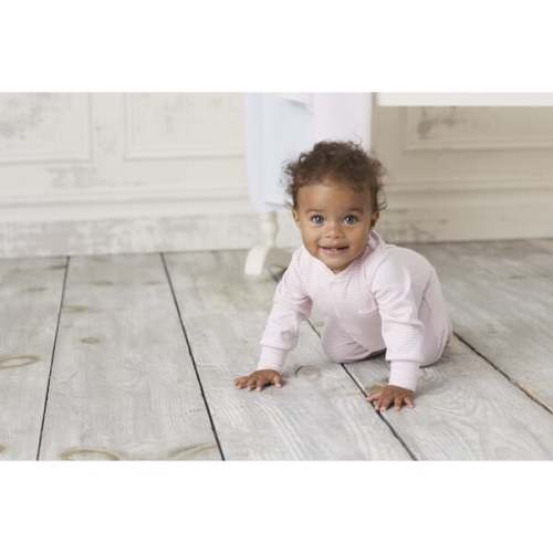 Simple Stripe Footie, Pink - Kissy Kissy | Maisonette