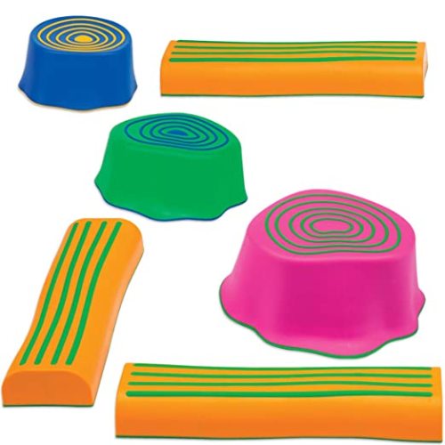 Toys: edxeducation Step-a-Trail - 6 Piece Obstacle Course for Kids