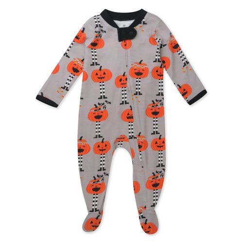 HonestBaby Baby Celebration Sleep & Play Footed One-Piece Pajama Sleeper 100% Organic Cotton