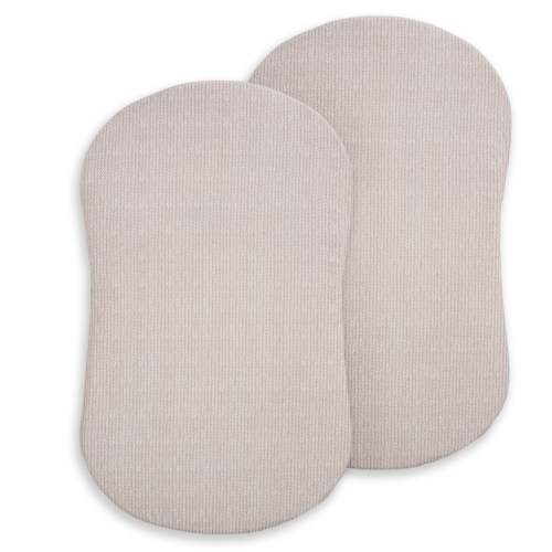 HALO - BassiNest Fitted Sheet 100% Organic Cotton | 2-Pack Herringbone