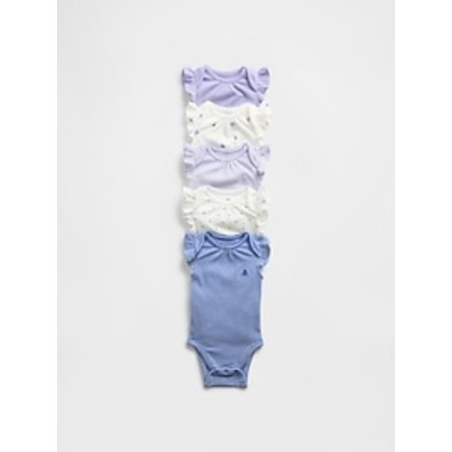 Baby First Favorites TinyRib Bodysuit (5-Pack) | Gap