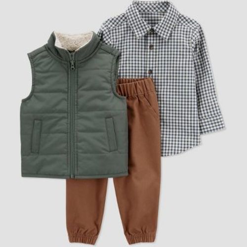Carter's Just One You® Baby Boys' Vest Top & Bottom Set - Green Newborn