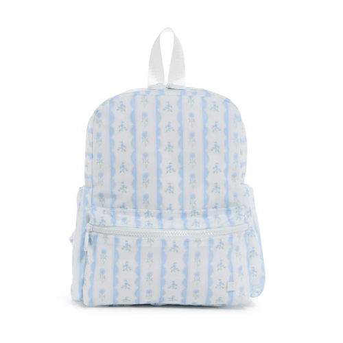 Mini Backer, Ribbon Floral Blue