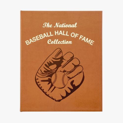 Baseball Hall of Fame Leather-Bound Book