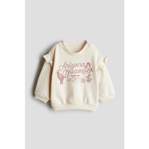 Ruffle-Trimmed Sweatshirt