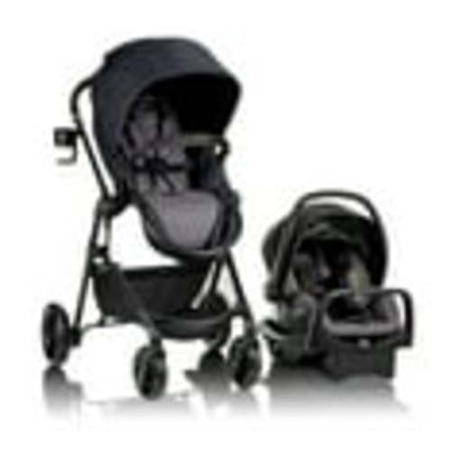 Evenflo Newborn Baby Stroller Combo with LiteMax Infant Car Seat and Base, Pivot Modular Travel System (Casual Gray)