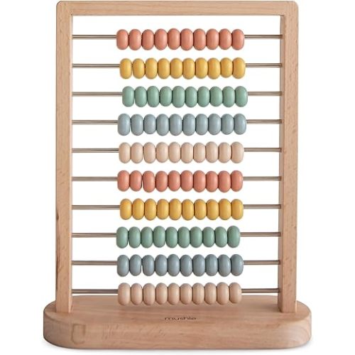 mushie Wooden Abacus | Kids 2 Years+ | Preschool Educational & Toddler Montessori Toy