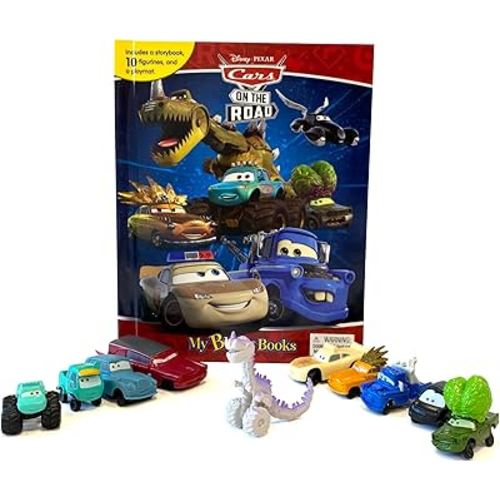 Disney / Pixar Cars on the Road My Busy Books - Storybook, 10 figurines, playmat