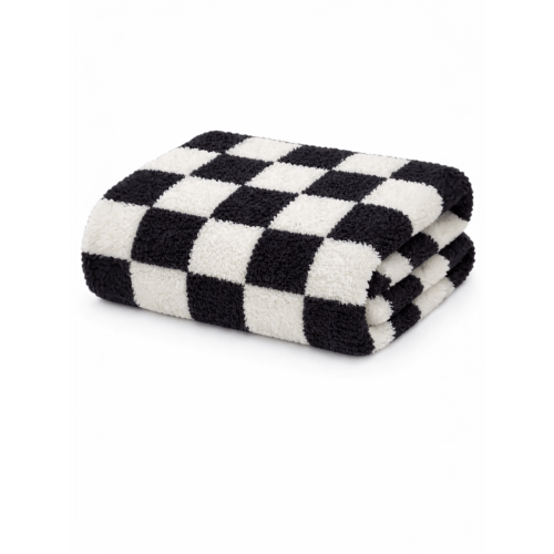 Phufy® Bliss Checkerboard Blanket, Black – SpearmintLOVE