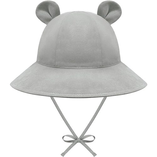 Baby Sun Hat Toddler Hats for Boys Girls Infant Sun Hat Baby Girl Hats with Bear Ears Wide Brim UPF 50+ Beach Hat