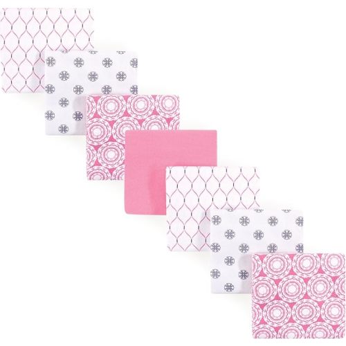 Hudson Baby Unisex Baby Cotton Flannel Receiving Blankets Bundle, Magical Unicorn, One Size