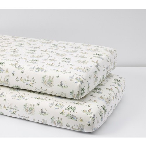 Riley Sheehey English Garden Organic Crib Fitted Sheet