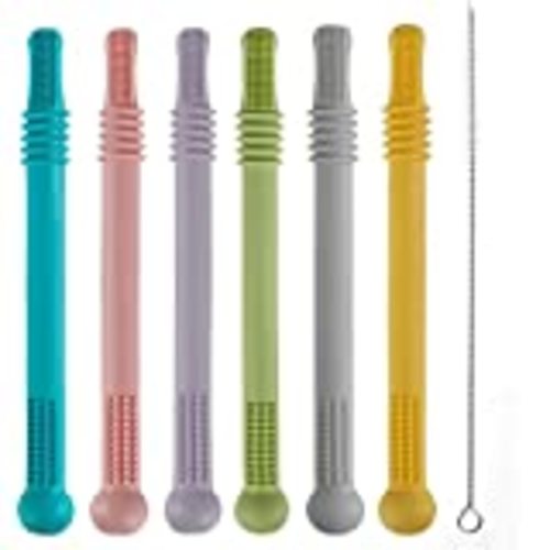 Amazon.com : BEBECAN Teething Sticks for Babies - Infant Teething Relief for Teething Baby in 6 Vibrant Colors, Super Soft Silicone Baby Teethers, Teething Toys for Babies 0-6 Months Multicolored : Baby