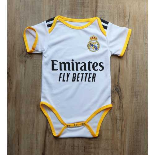 Madridista Home Jersey Kit,Custom Baby Football Jersey Bodysuit,Sports Fan Gift,Baby Gifts,Gifts for Kids,Personalized Baby Outfit,