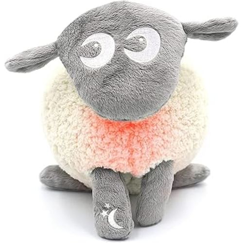 Sweet Dreamers, Rechargeable Ewan Deluxe, Gray | Baby & Toddler White Noise Sound Machine | Cry Sensor & Nightlight | 10 Soothing Sounds | Continuous or Timer Playback | Machine Washable