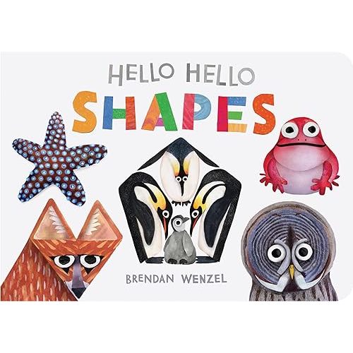 Hello Hello Shapes (Brendan Wenzel) Board book – Picture Book, June 18, 2024