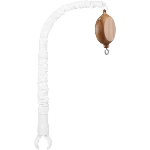 23 in Baby Mobile arm with 12 Lullabies Music Box,Crib Mobile arm with Cloth Cover,Mobile Holder for Crib-White