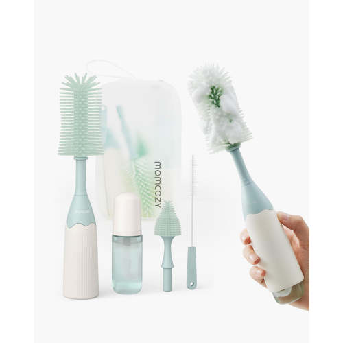 Momcozy Innovative Push-Press Design Bottle Brush Kit