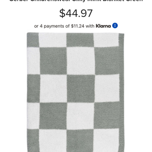 Buy Gerber Childrenswear Silky Mink Blanket Green at Well.ca | Free Shipping $35+ in Canada
