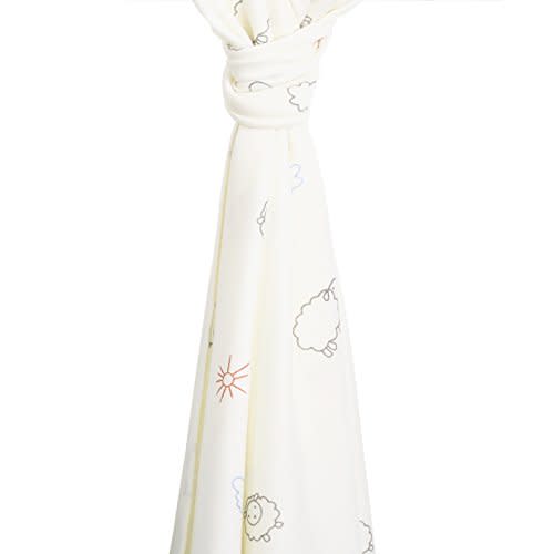 Woolino Baby Swaddle Blanket, 100% Merino Wool Receiving Blanket for Boys & Girls, Swaddles for Newborns 0-3 Months, Sheep